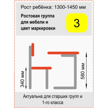 Стол ученический двухместный регулируемый растомат Точка Роста 3-5-1