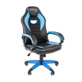 Игровое кресло GAME 16 черный/голубой