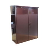 Шкаф для газовых баллонов оцинкованный (коричневый)-2/50Л