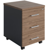 Тумба выкатная NPW-406 L3 темный орех/антрацит